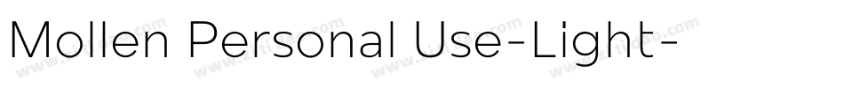 Mollen Personal Use-Light字体转换